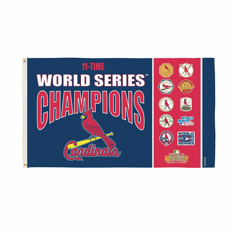 St Louis Cardinals Single Sided Flag w/ 2 Grommets, 3'x5' Multi Win Fl - MLB Home