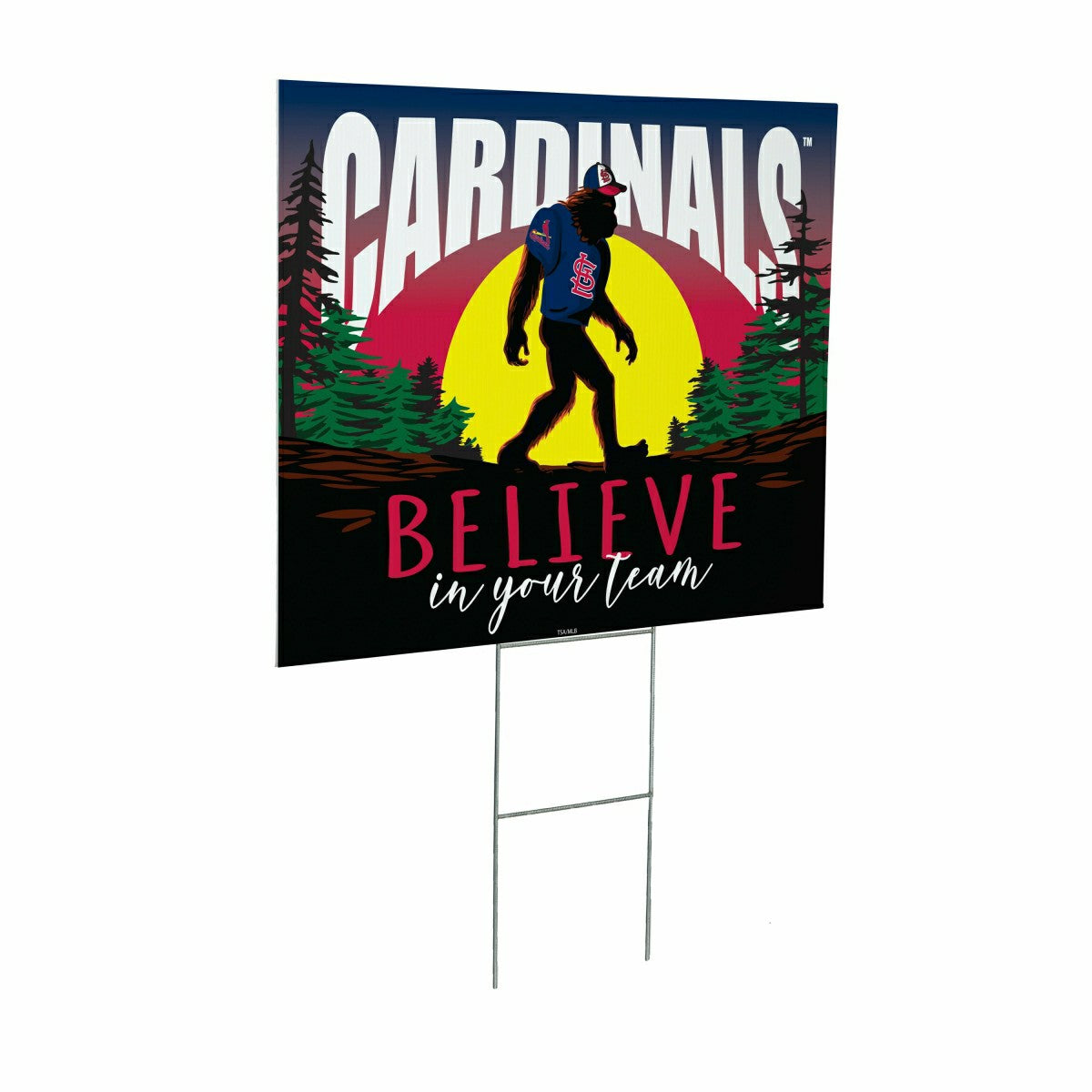 St Louis Cardinals Yard Sign, Bigfoot - MLB Home