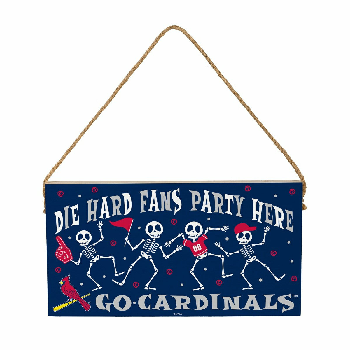 St Louis Cardinals Halloween Wood Wall Sign, 6x11 - MLB Home