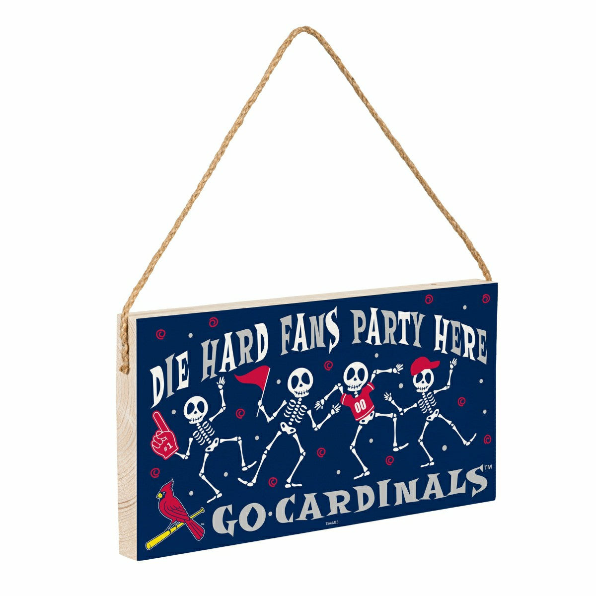 St Louis Cardinals Halloween Wood Wall Sign, 6x11 - MLB Home