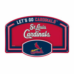 St Louis Cardinals USA Embossed Steel Wall Sign, 11" x 17" - MLB Home