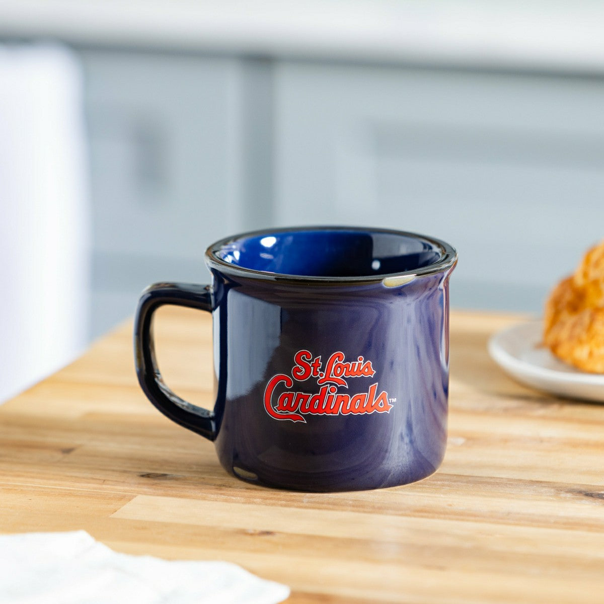 St Louis Cardinals Ceramic Camp Cup with Enamel Finish, 14oz - MLB Home