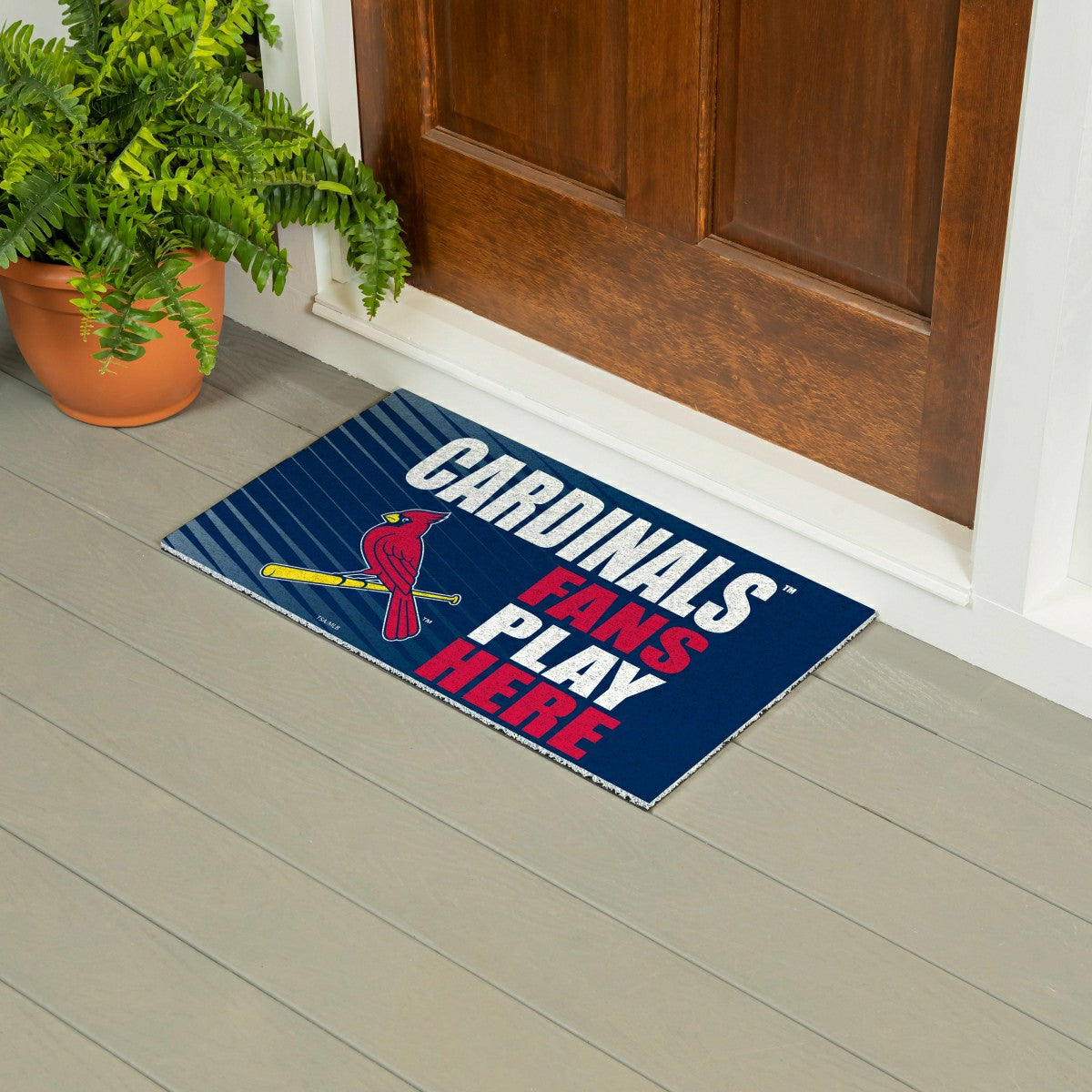 St Louis Cardinals Fan Mat, 28"x16" - MLB