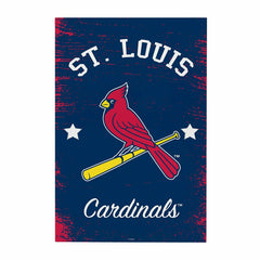 St Louis Cardinals Wood Wall Sign, 16x24 - MLB Home