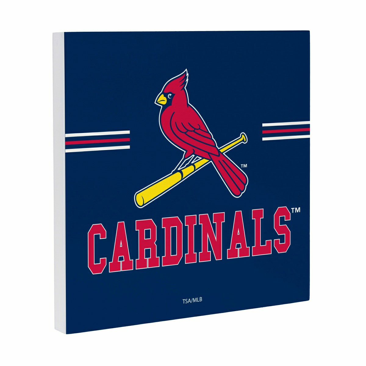 St Louis Cardinals Wood Wall Sign, 12x12 - MLB Home