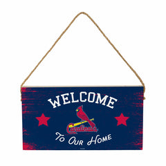 St Louis Cardinals Wood Wall Sign, 6x11 - MLB Home