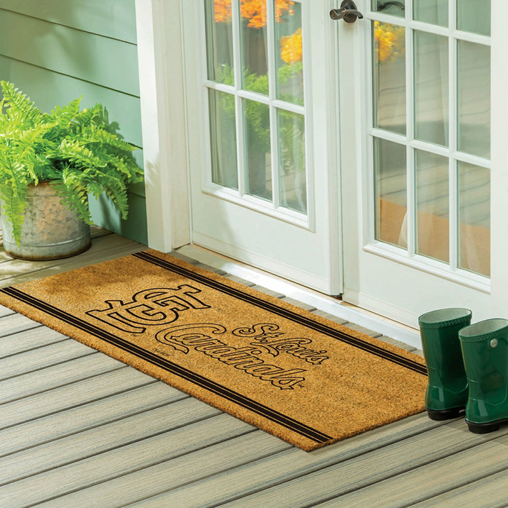 St Louis Cardinals Extra Large One Color Coir Mat, 60"x24" - MLB