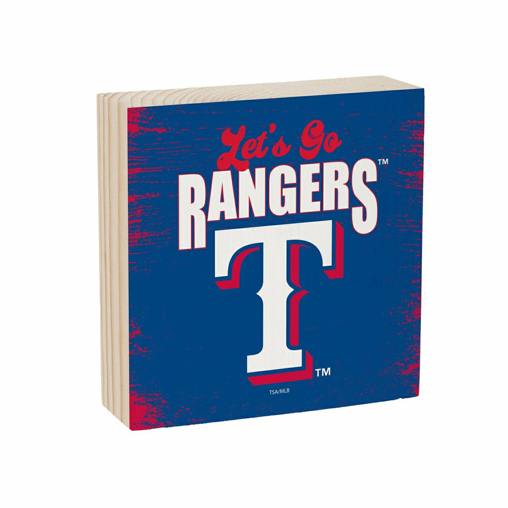 Texas Rangers Plock, Down Home Fans, 6x6 - MLB Home