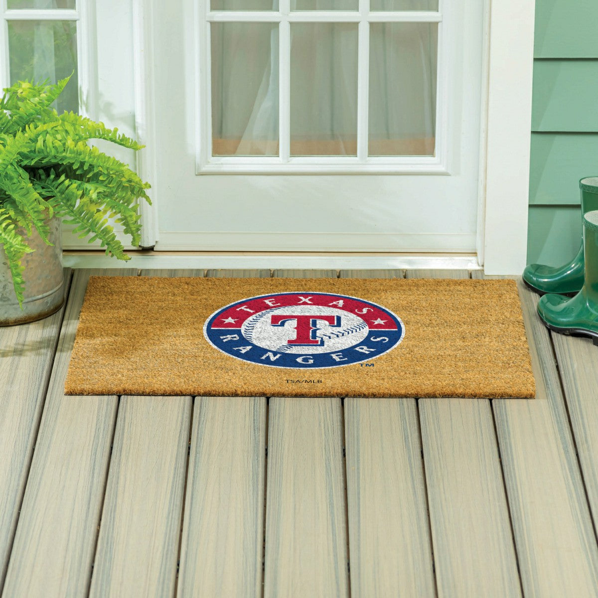 Texas Rangers Large Full Color Coir Mat, 36"x24" - MLB