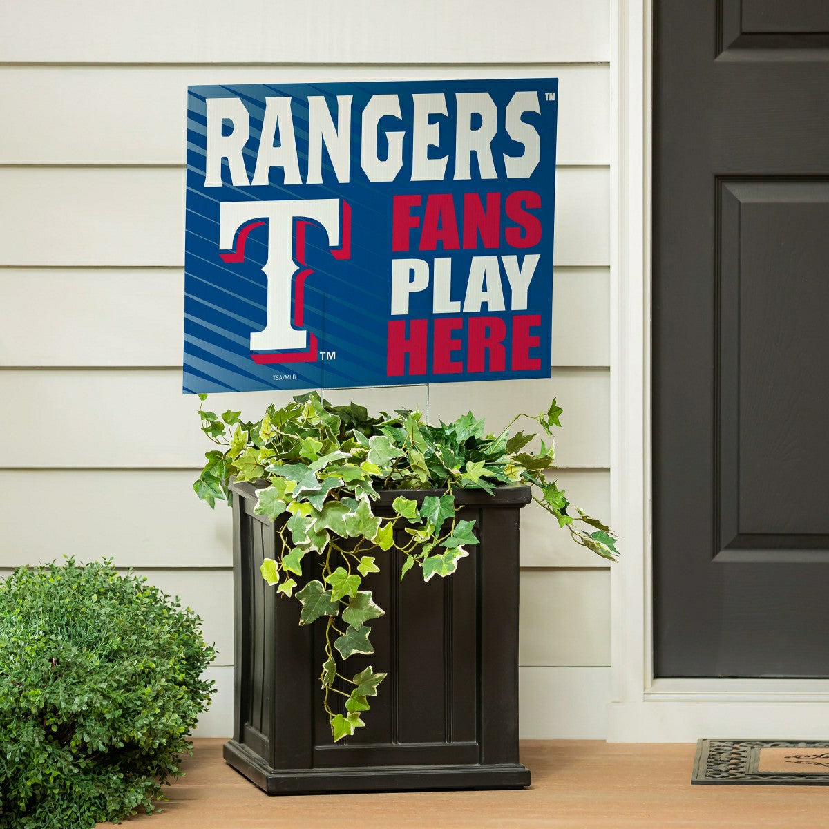 Texas Rangers Coroplast Yard Sign "Fans Play Here" - MLB Home
