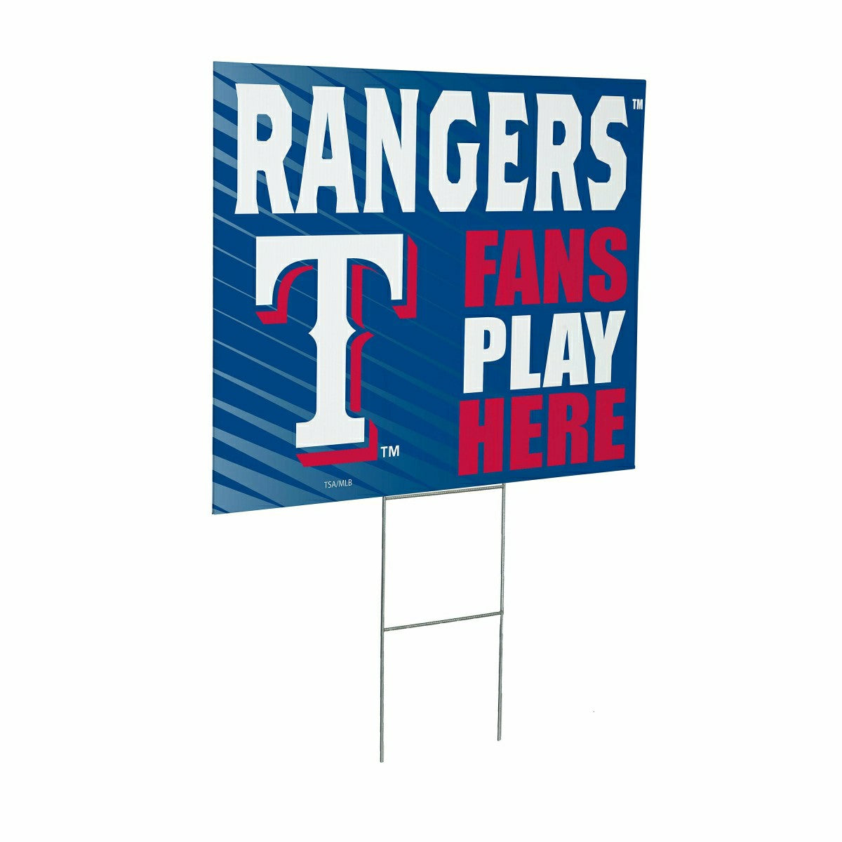 Texas Rangers Coroplast Yard Sign "Fans Play Here" - MLB Home