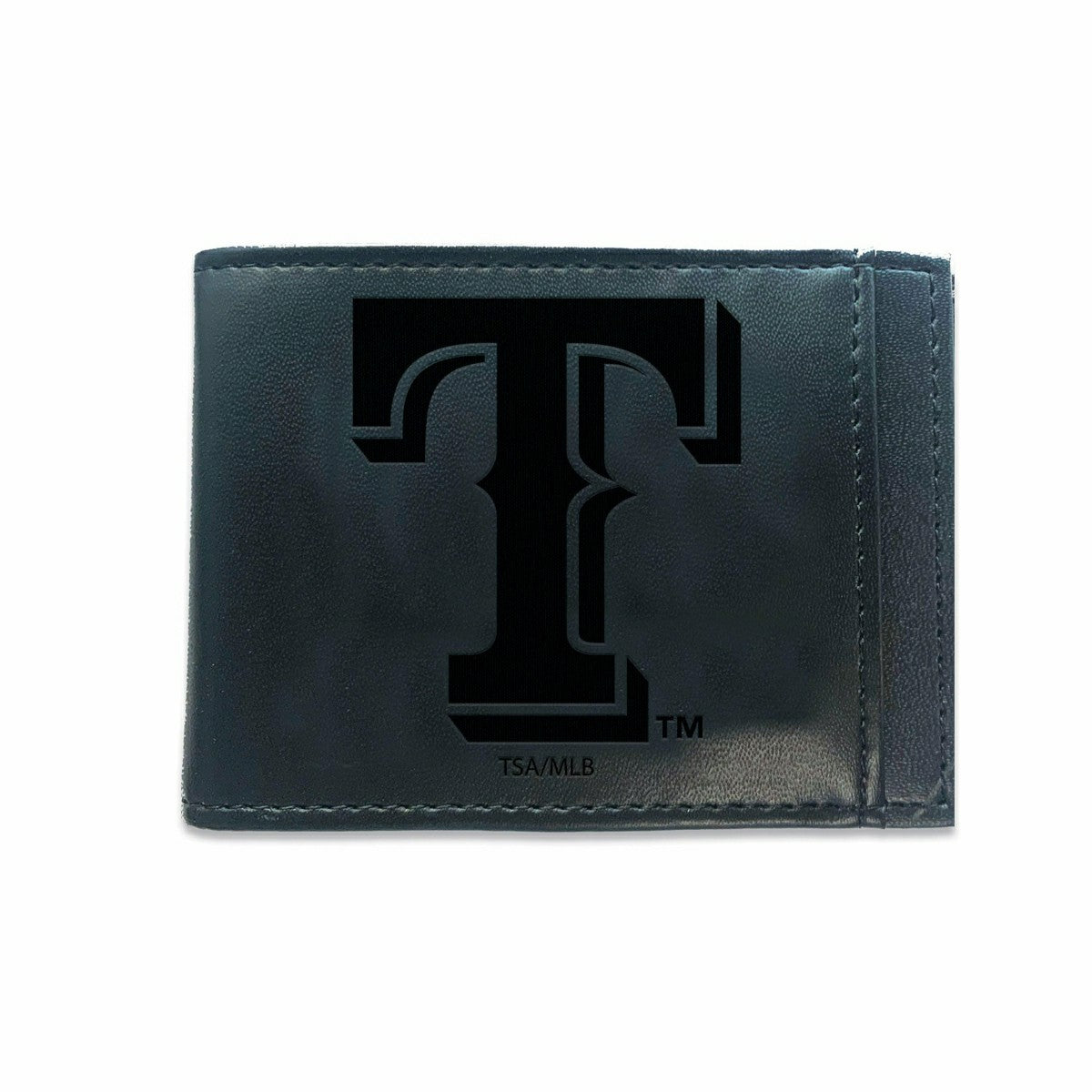 Texas Rangers Front Pocket Wallet w/ RFID Blocking Black - MLB Home