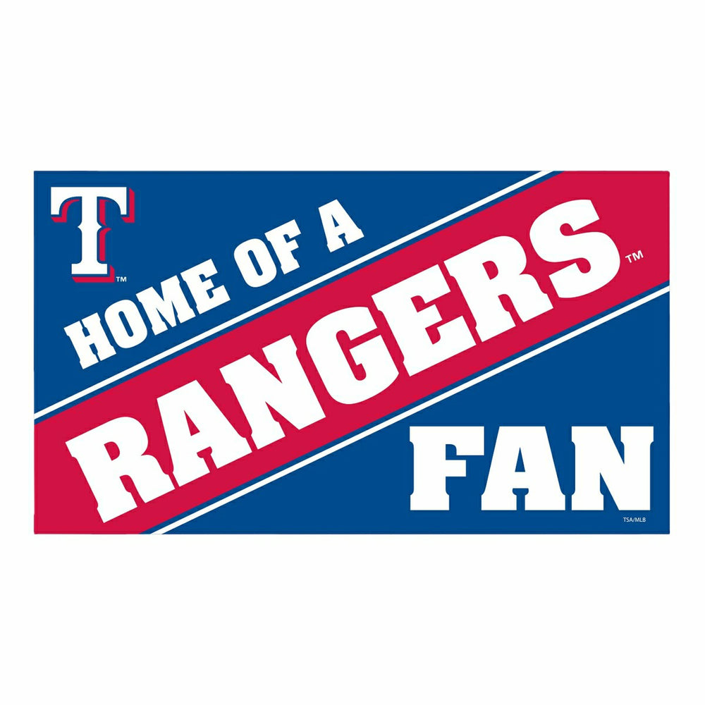 Texas Rangers PVC Mat COLOR Home of a Fan - MLB