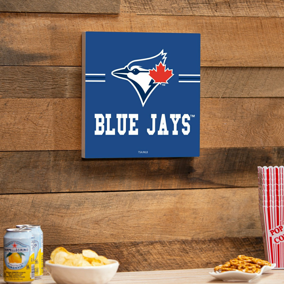 Toronto Blue Jays Wood Wall Sign, 12x12 - MLB Home