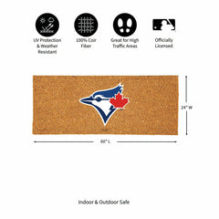 Toronto Blue Jays Extra Large Full Color Coir Mat, 60"x24" - MLB