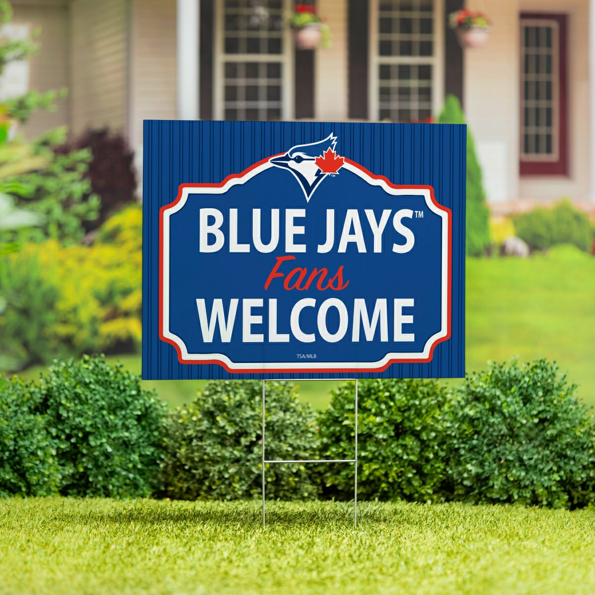 Toronto Blue Jays Coroplast Yard Sign, "Fans Welcome" - MLB Home