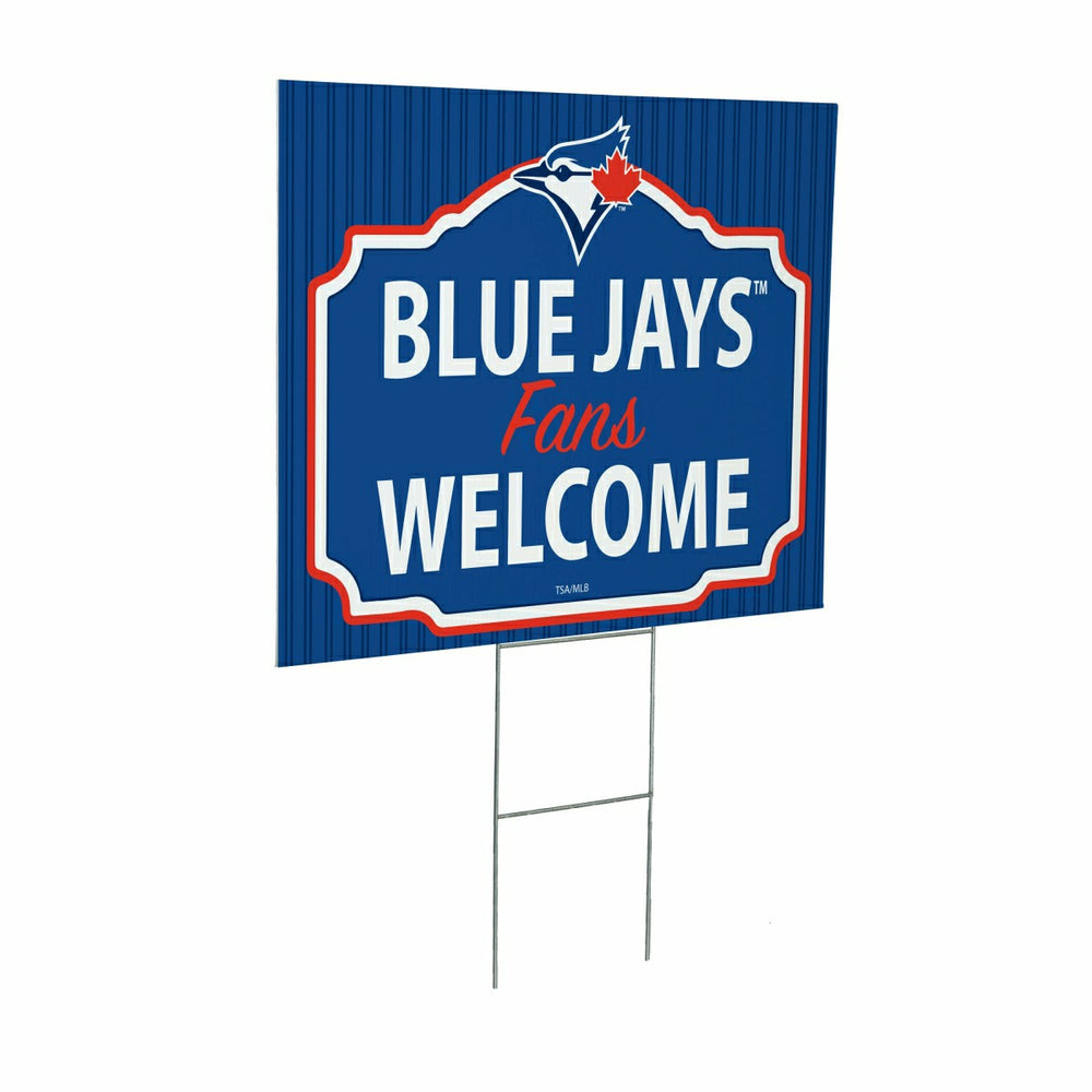 Toronto Blue Jays Coroplast Yard Sign, "Fans Welcome" - MLB Home