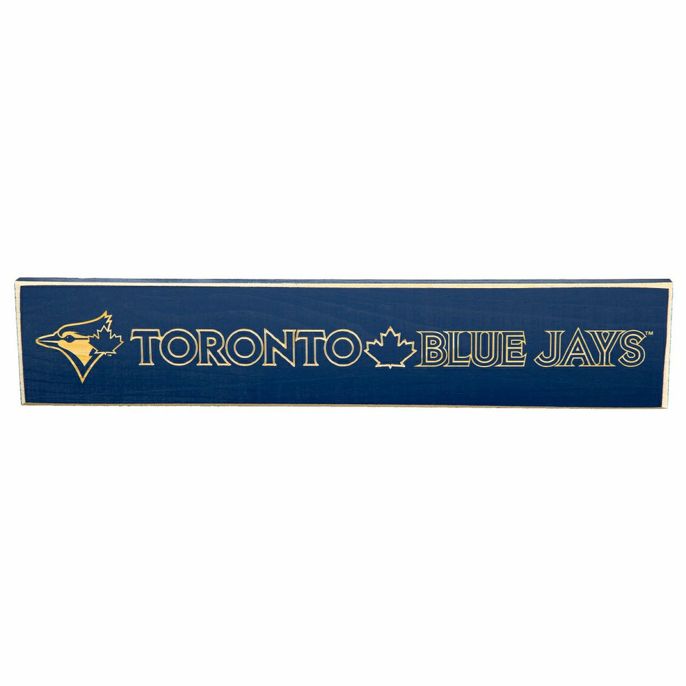 Toronto Blue Jays Engraved Wood Sign, 3.5" x 18" - MLB Home