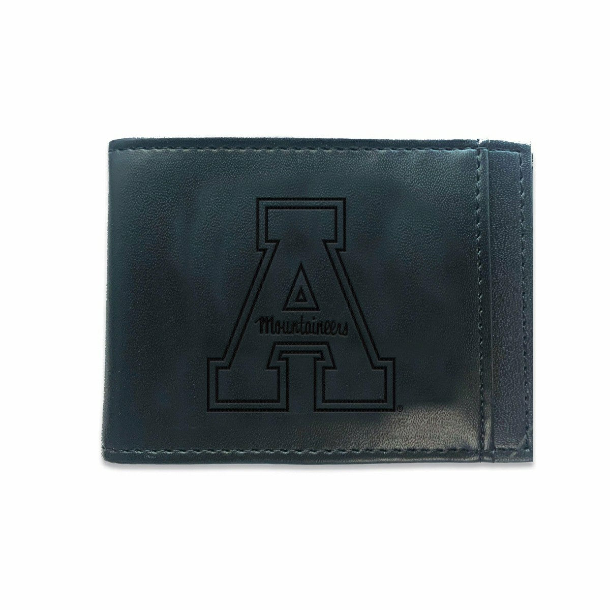 Front Pocket Wallet w/ RFID Blocking, Appalachian State University, Bl - Collegiate Home