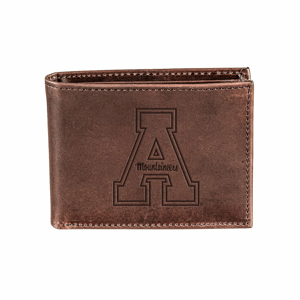 Appalachian State University, Bi-Fold Wallet, Brown, CH, 100% Genuine  - Collegiate Home