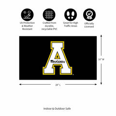 Full Color PVC Mat, 16" x 28", Appalachian State University - Collegiate
