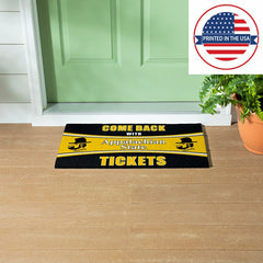 28" x 16" PVC Trapper Mat, Come Back with Tickets, Appalachian State U - Collegiate