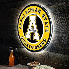 LED Wall Decor, Round, Appalachian State University - Collegiate Home