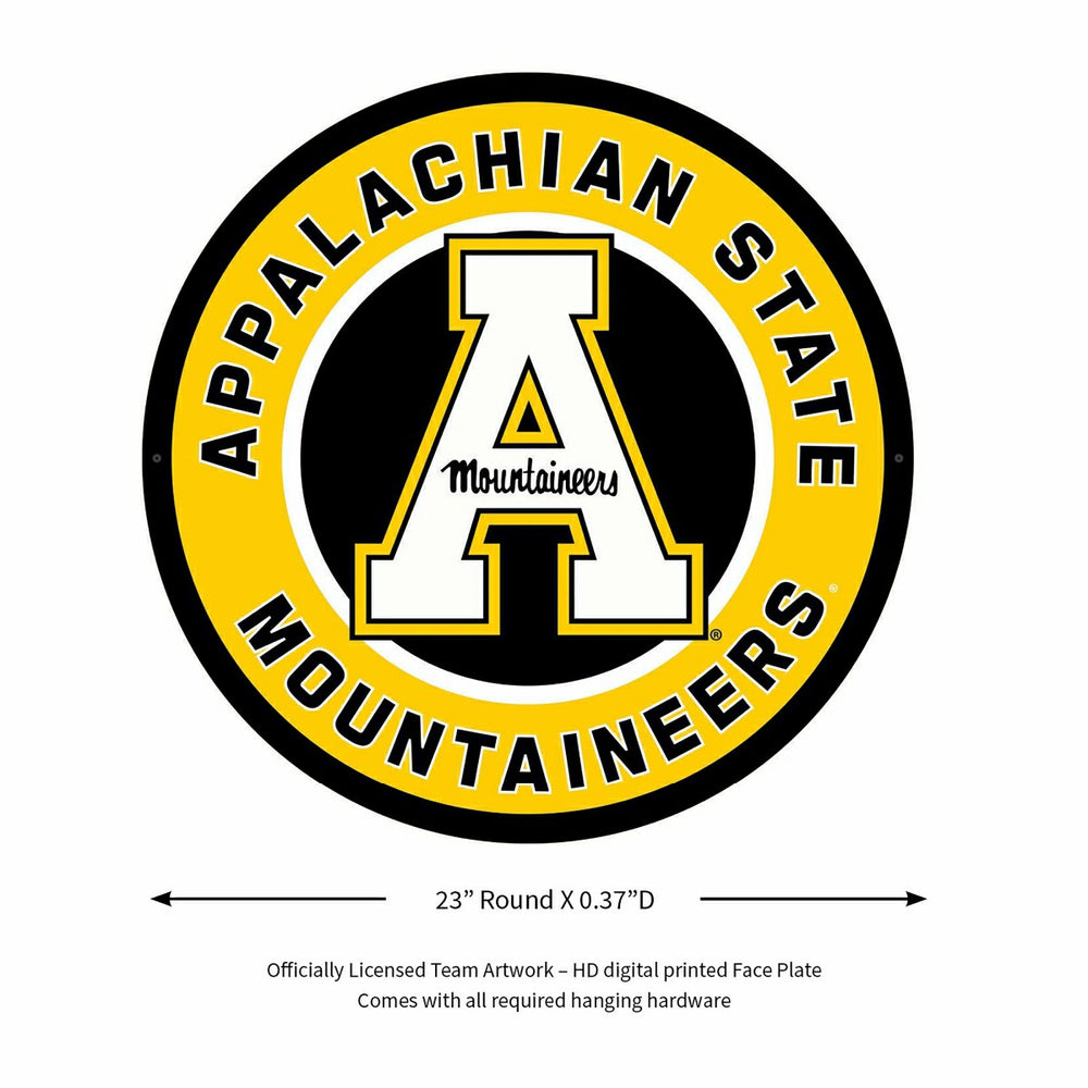LED Wall Decor, Round, Appalachian State University - Collegiate Home