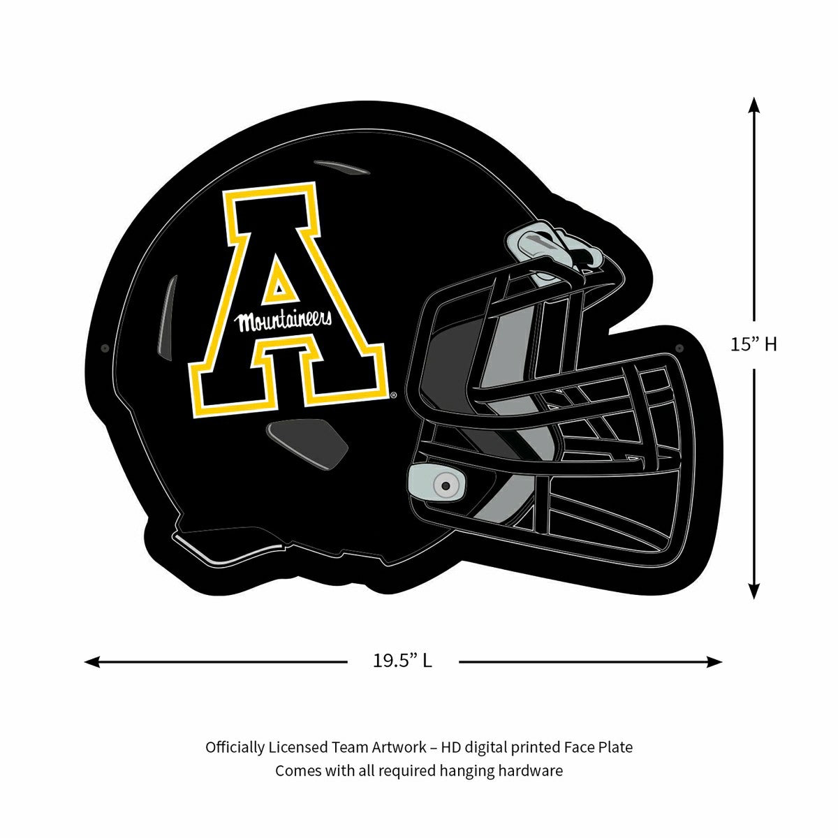 LED Wall Decor, Helmet, Appalachian State University - Collegiate Home