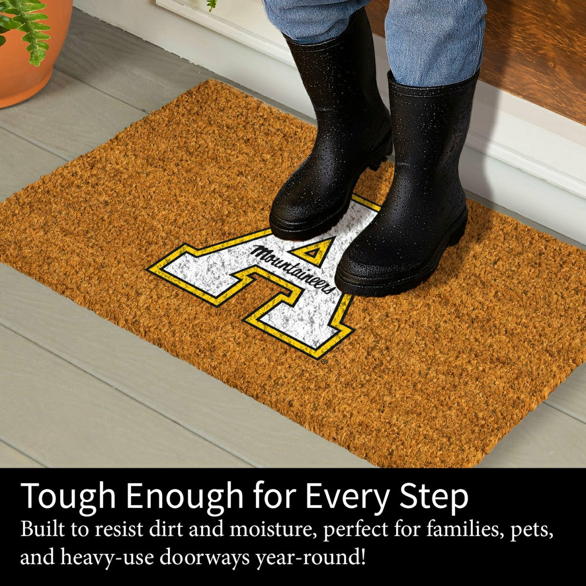 Coir Mat, 16"x28", Appalachian State University - Collegiate