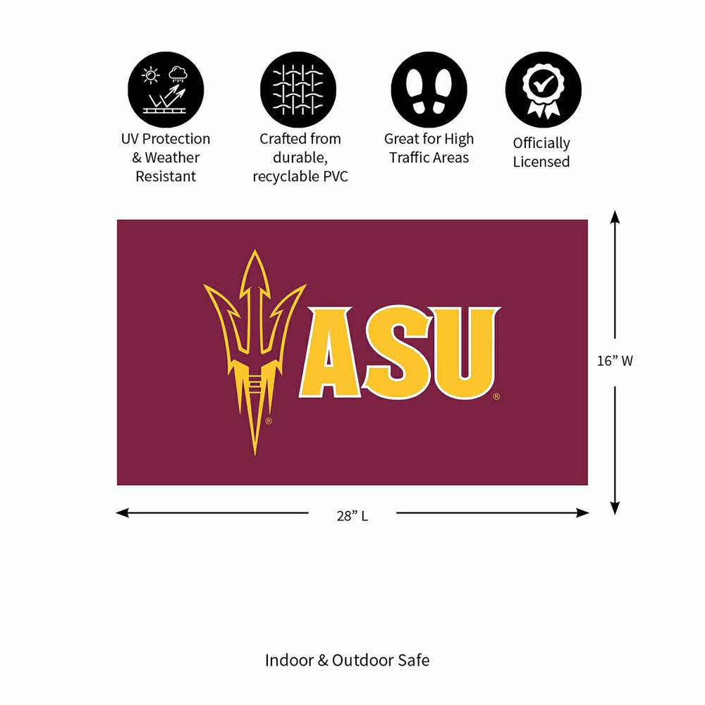 Full Color PVC Mat, 16" x 28", Arizona State University - Collegiate
