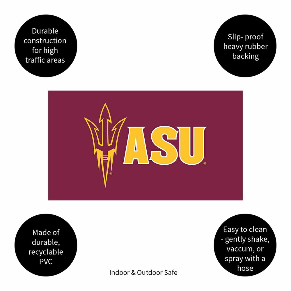 Full Color PVC Mat, 16" x 28", Arizona State University - Collegiate