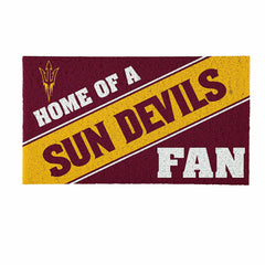 Arizona State University, PVC Mat COLOR, Home of a Fan - Collegiate