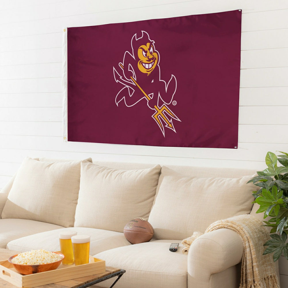 Arizona State University Single Sided Flag w/ 2 Grommets, 3'x5' - Collegiate Home