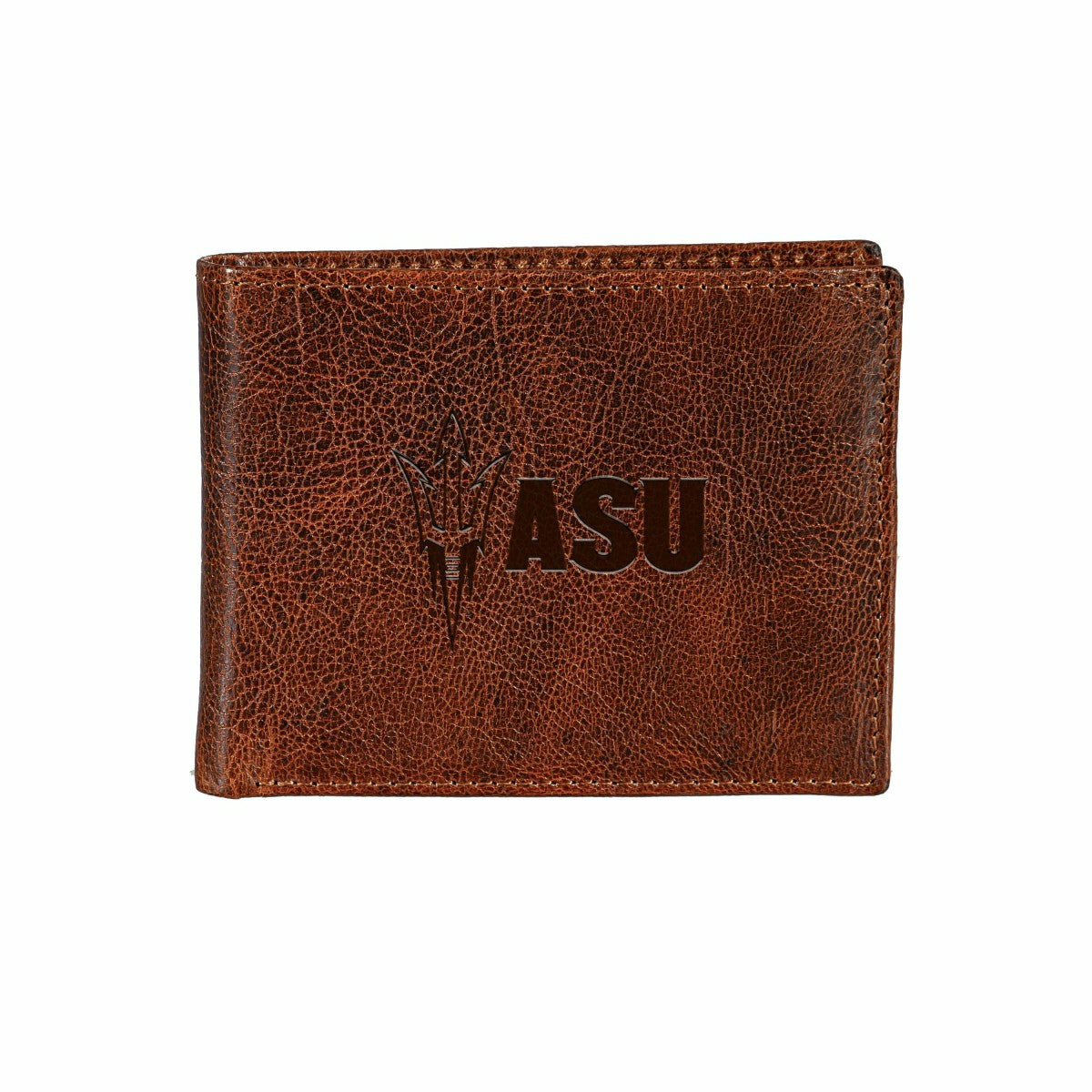 Arizona State University, Embossed 100% Genuine Tumbled Leather Passca - Collegiate Home