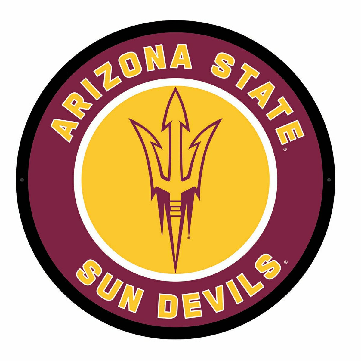 LED Wall Decor, Round, Arizona State University - Collegiate Home