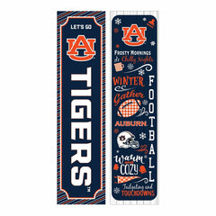 46" Double Sided Leaner, Auburn University, Winter Seasonal - Collegiate Home