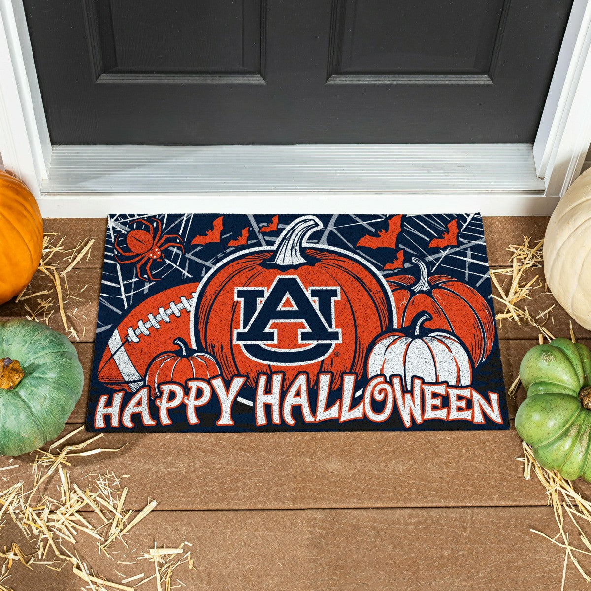 Auburn University Halloween PVC Mat, 28"x16" - Collegiate