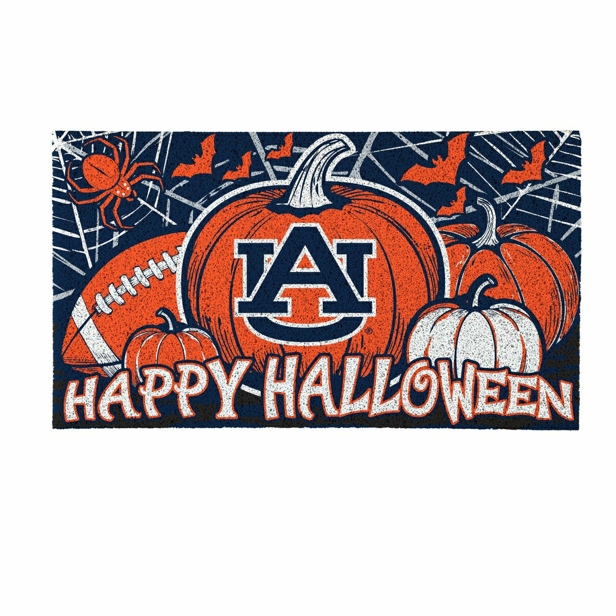 Auburn University Halloween PVC Mat, 28"x16" - Collegiate