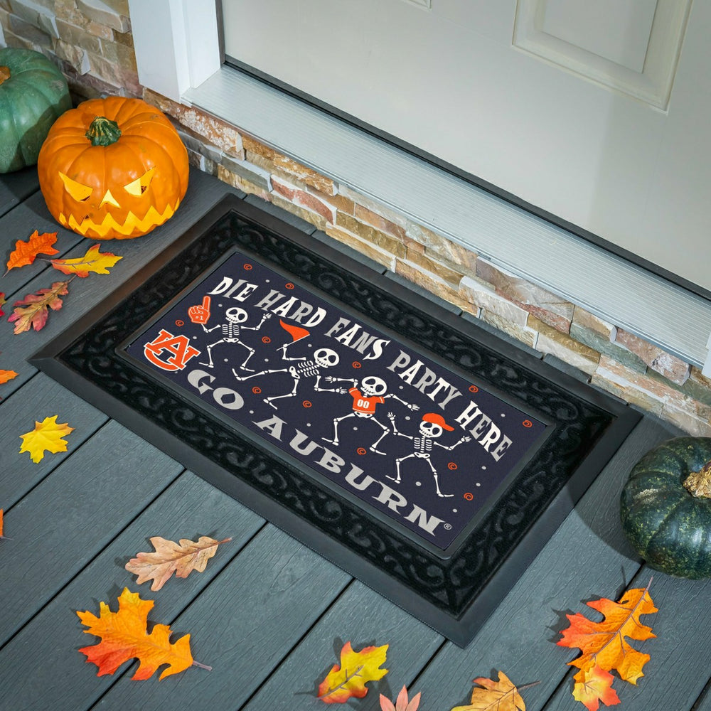 Auburn University Flocked Coir Halloween Sassafras Switch Mat, 22"x10" - Collegiate