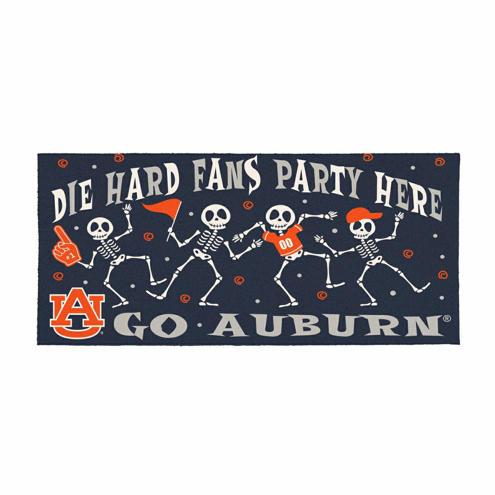 Auburn University Flocked Coir Halloween Sassafras Switch Mat, 22"x10" - Collegiate