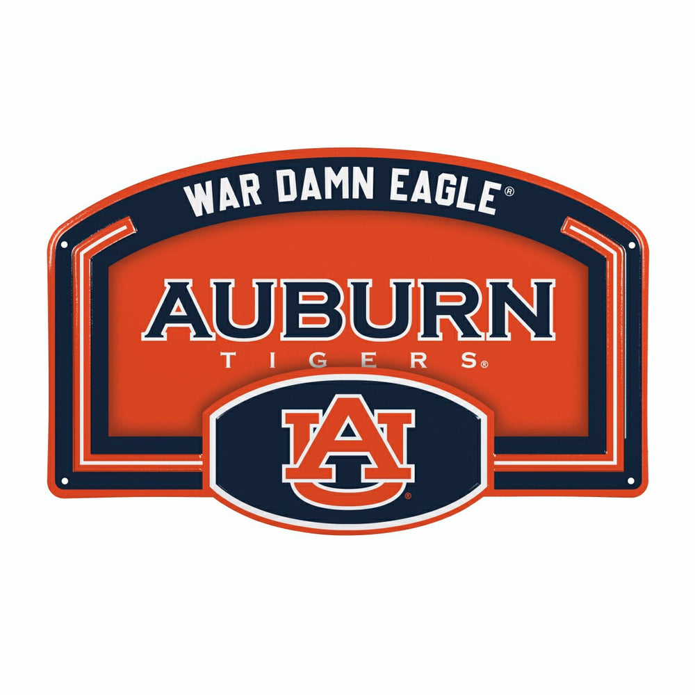 Auburn University USA Embossed Steel Wall Sign, 11" x 17" - Collegiate Home