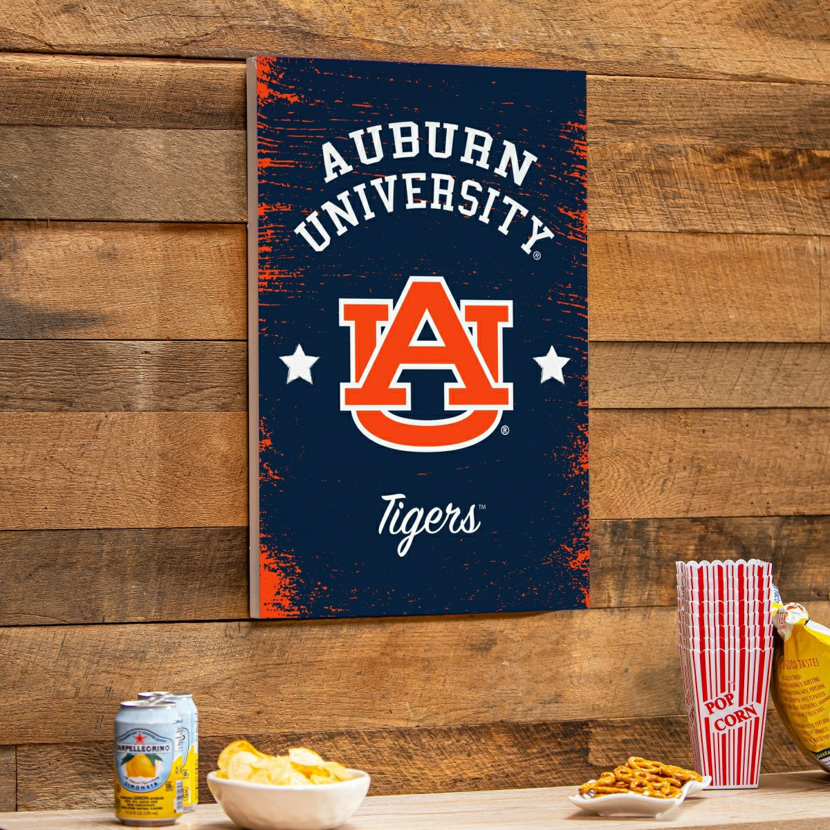 Auburn University Wood Wall Sign, 16x24 - Collegiate Home