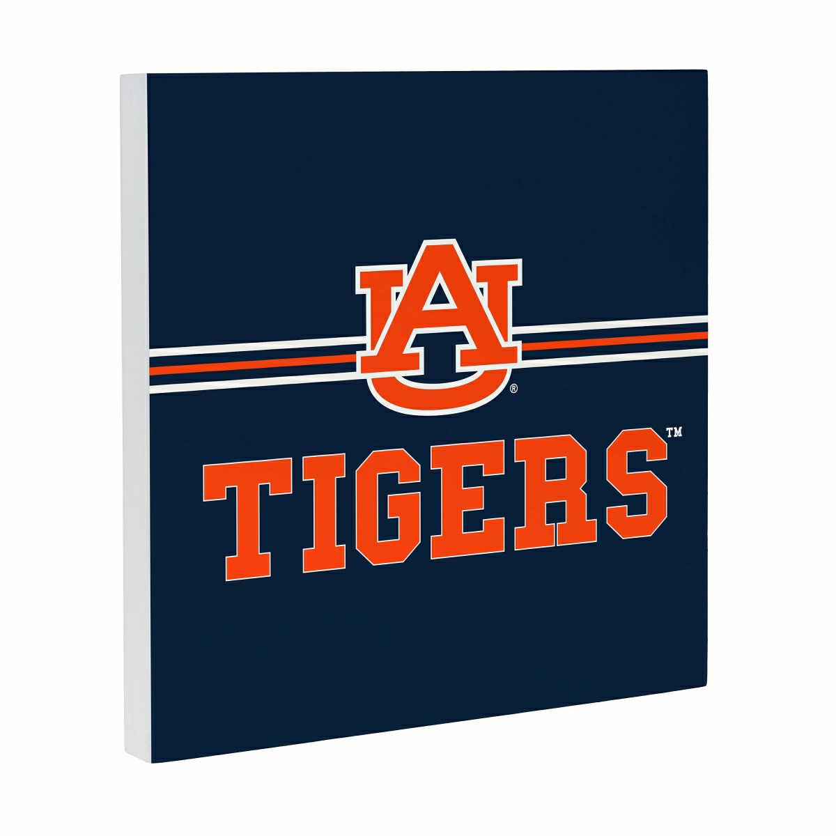 Auburn University Wood Wall Sign, 12x12 - Collegiate Home