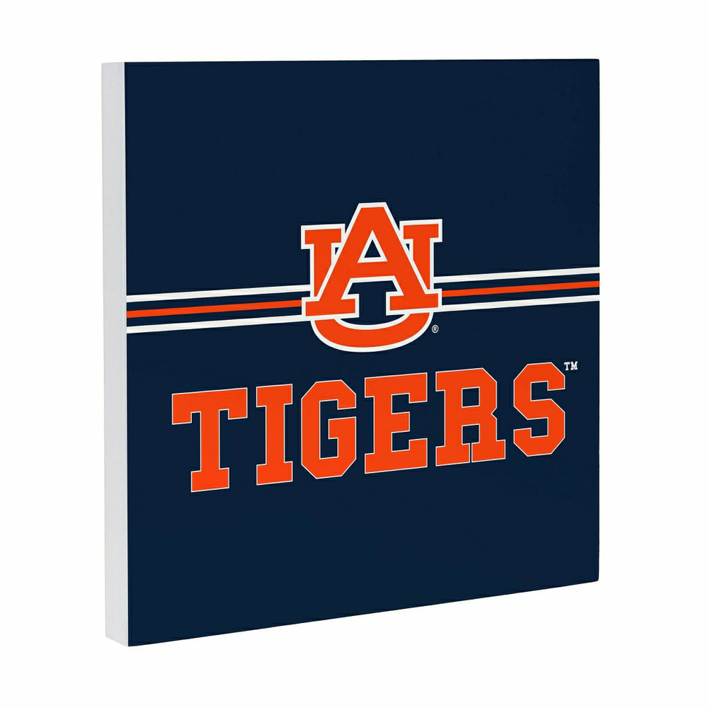 Auburn University Wood Wall Sign, 12x12 - Collegiate Home