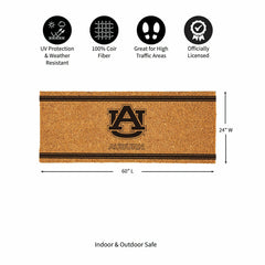 Auburn University Extra Large One Color Coir Mat, 60"x24" - Collegiate