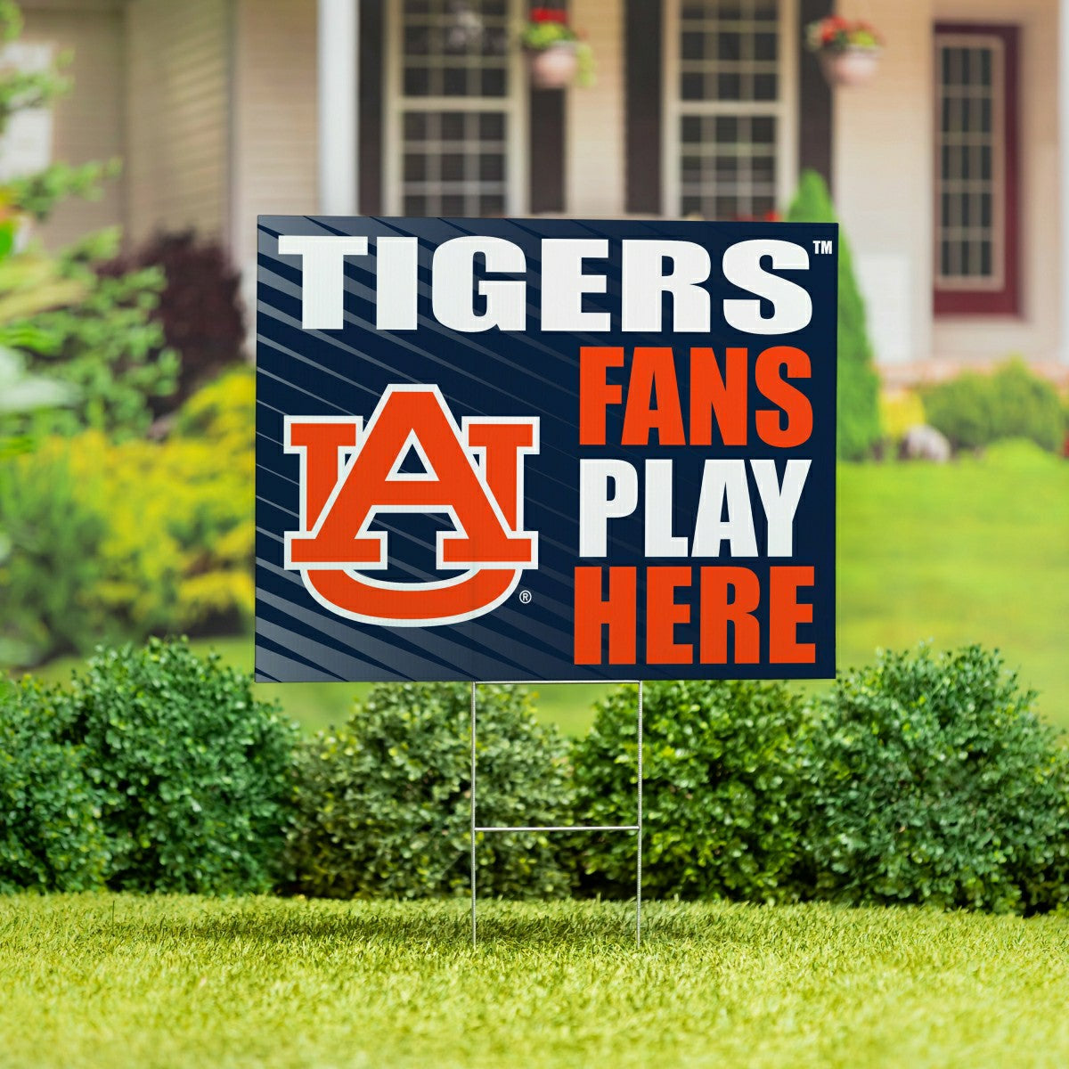 Auburn University Coroplast Yard Sign "Fans Play Here" - Collegiate Home