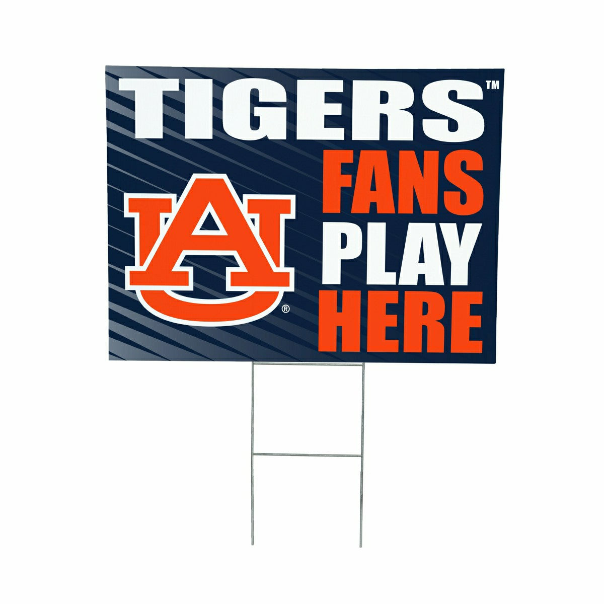 Auburn University Coroplast Yard Sign "Fans Play Here" - Collegiate Home