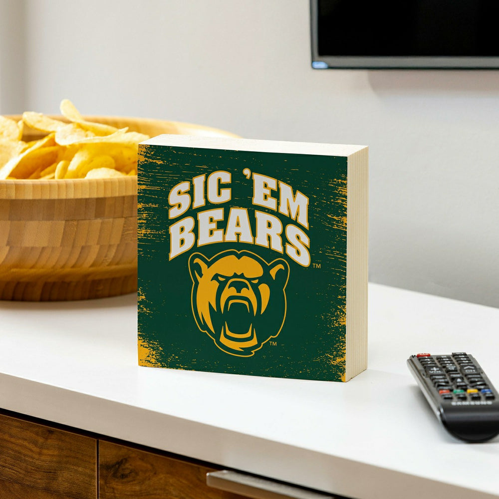 Baylor University Plock, Down Home Fans, 6x6 - Collegiate Home