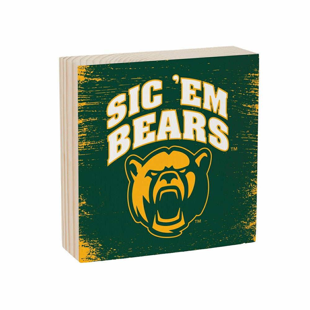 Baylor University Plock, Down Home Fans, 6x6 - Collegiate Home